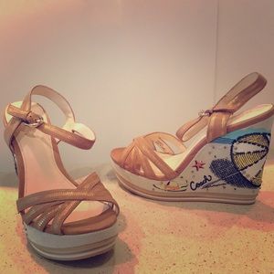 Coach Beach Platforms Sandals 8.5
